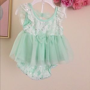 Light blue baby girl dress